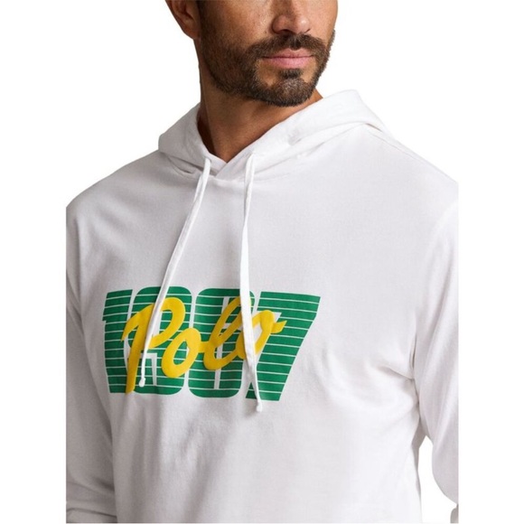 NWT Polo Ralph Lauren Men’s Logo Jersey Hooded Long Sleeve T Shirt SZ XL - Picture 2 of 12